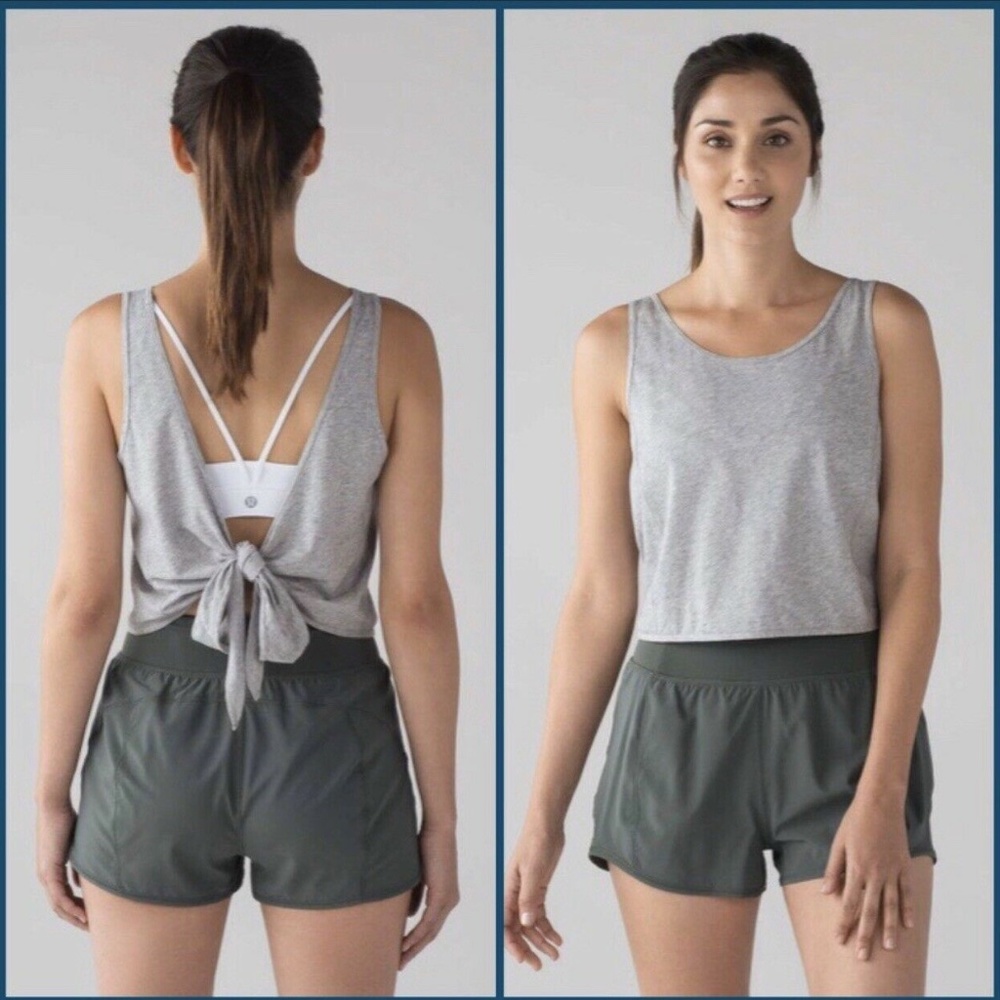 lululemon It's A Tie Tank, Grey, Size 10